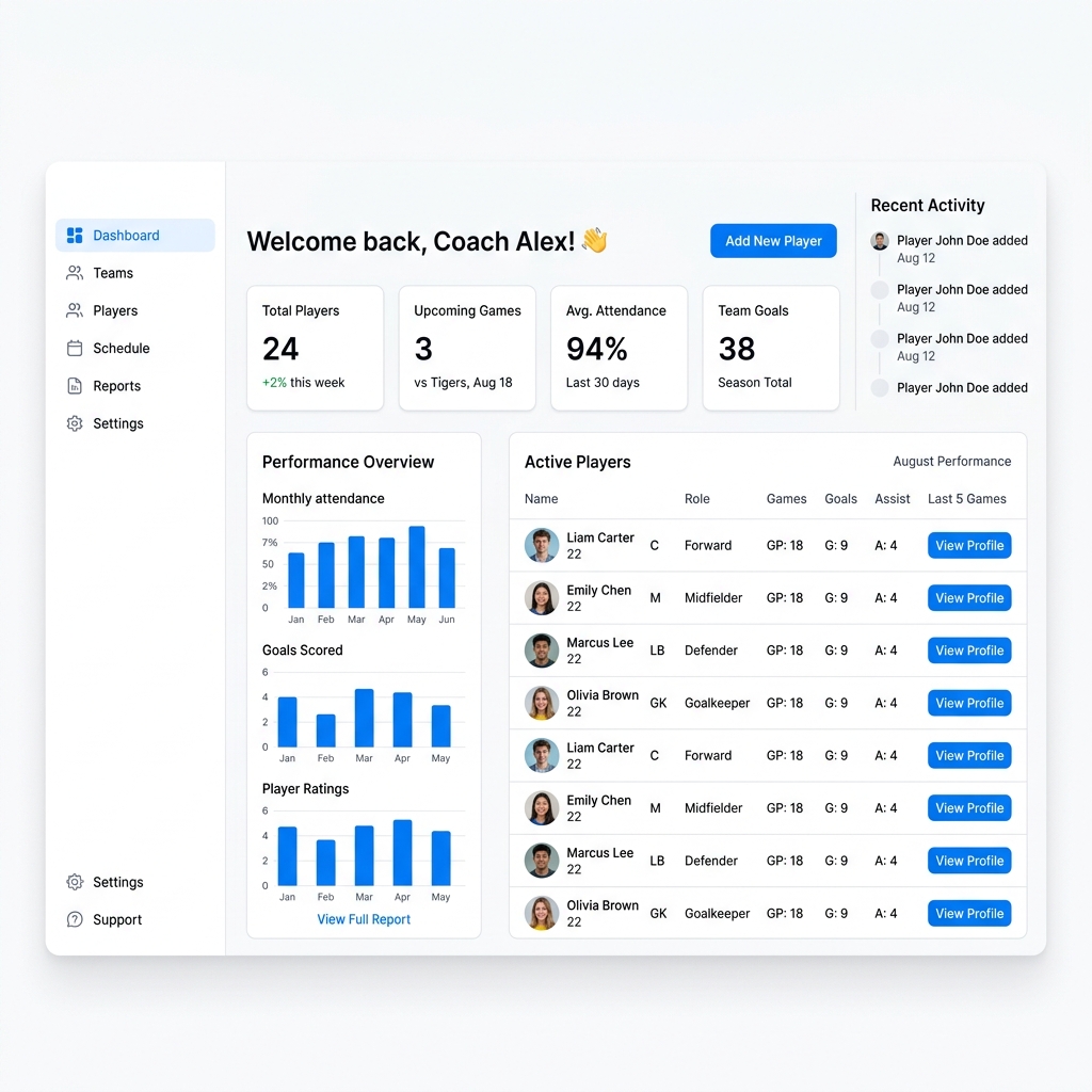 Dashboard Deportivo